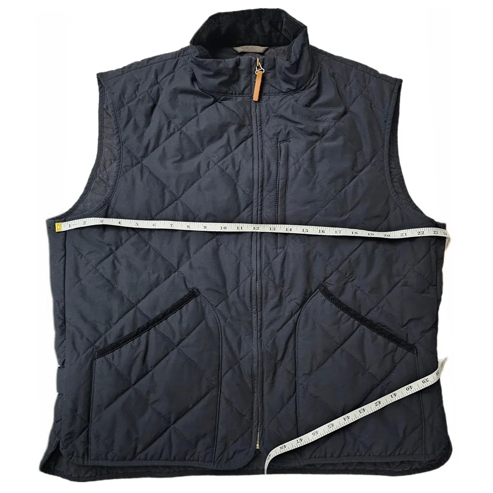 J. Crew Sussex Quilted Primaloft Vest Jacket Coat Navy Blue Men's